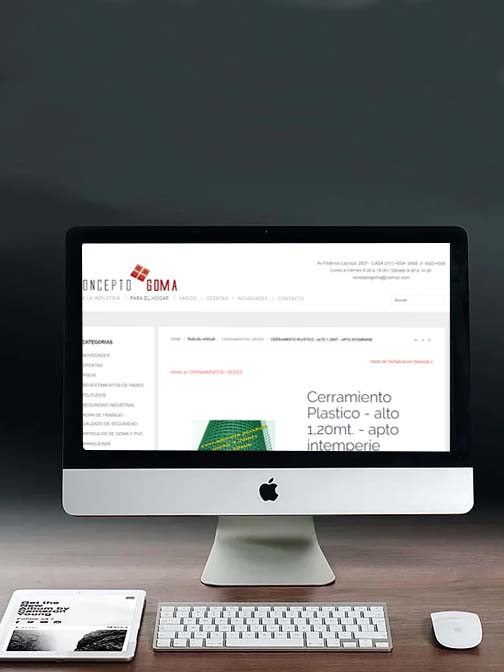 Web site para Concepto Goma